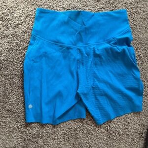 Lululemon Base Pace Ribbed High Rise
Shorts Women's Size 10 blue